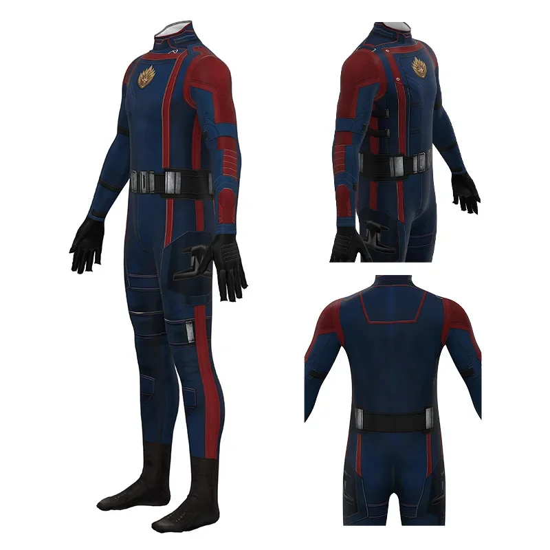 Star Lord Cosplay traje infantil, bodysuit de Halloween, macacão Zentai, Peter Jason Quill, Guardiões da Galáxia 3