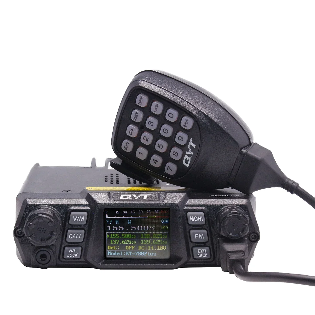

100 km Long Range 100W Walkie-talkie Single Band VHF or UHF Ham Radio Mobile Transceiver Amateur CB Radio KT780 Plus