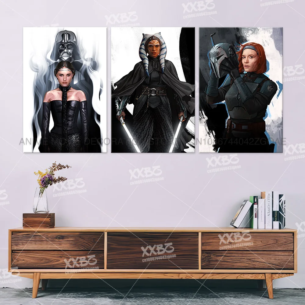 Star Wars Wohnkultur Ahsoka Tano Poster Yoda Bilder drucken Leinwand die Manda lorian Wand kunst keine Rahmen Gemälde für Wohnzimmer