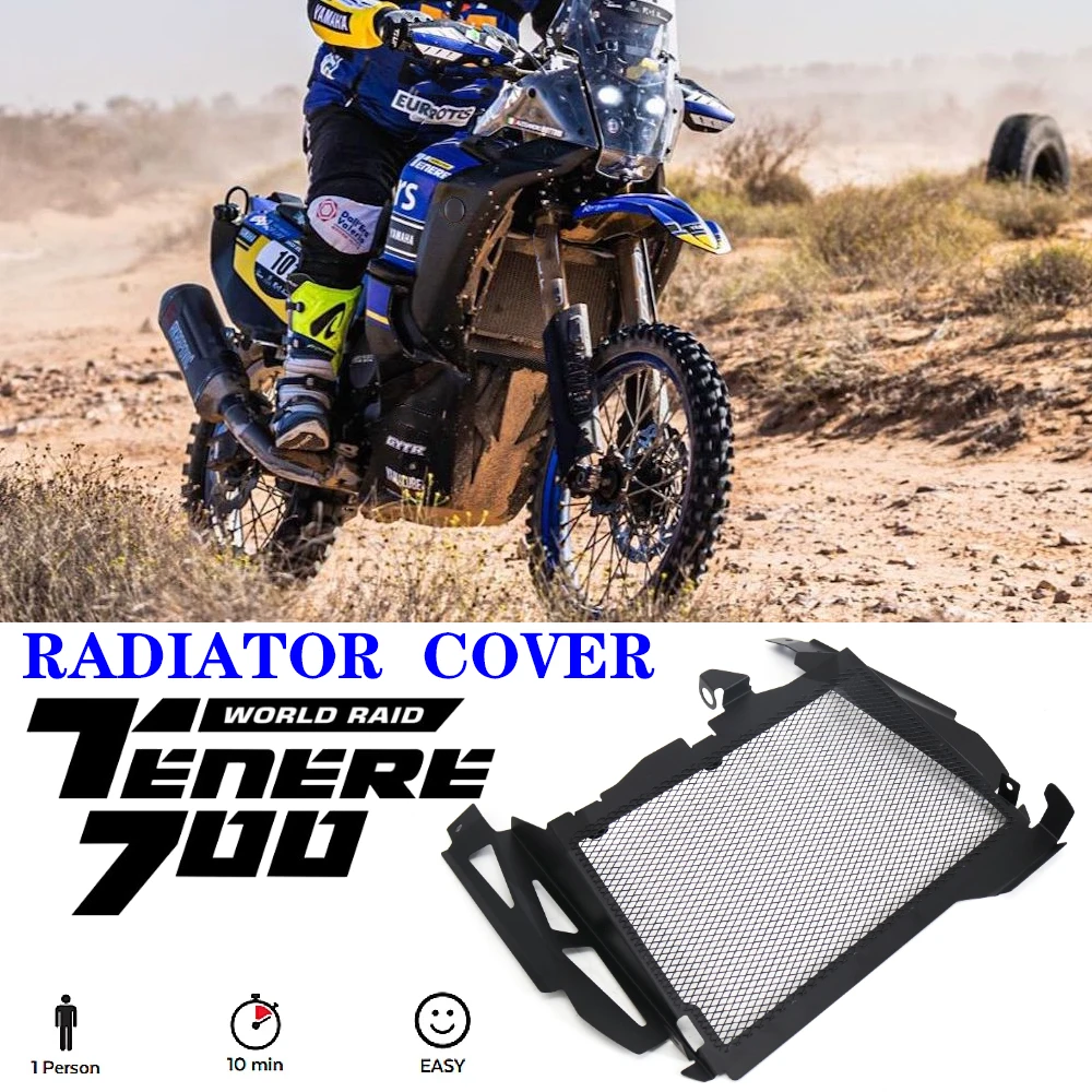 

Tenere 700 T700 New Motorcycle Accessories Black Radiator Grille Guard Cover Protector For Yamaha Tenere 700 World Raid