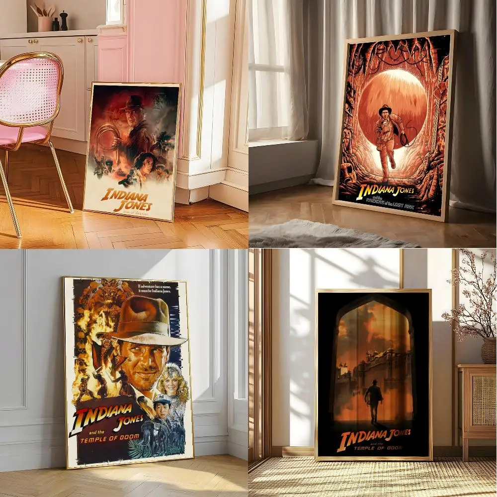 MOIVE I-indiana Jones Poster Posters Sticky Vintage Room Home Bar Cafe Decor Kawaii Room Decor
