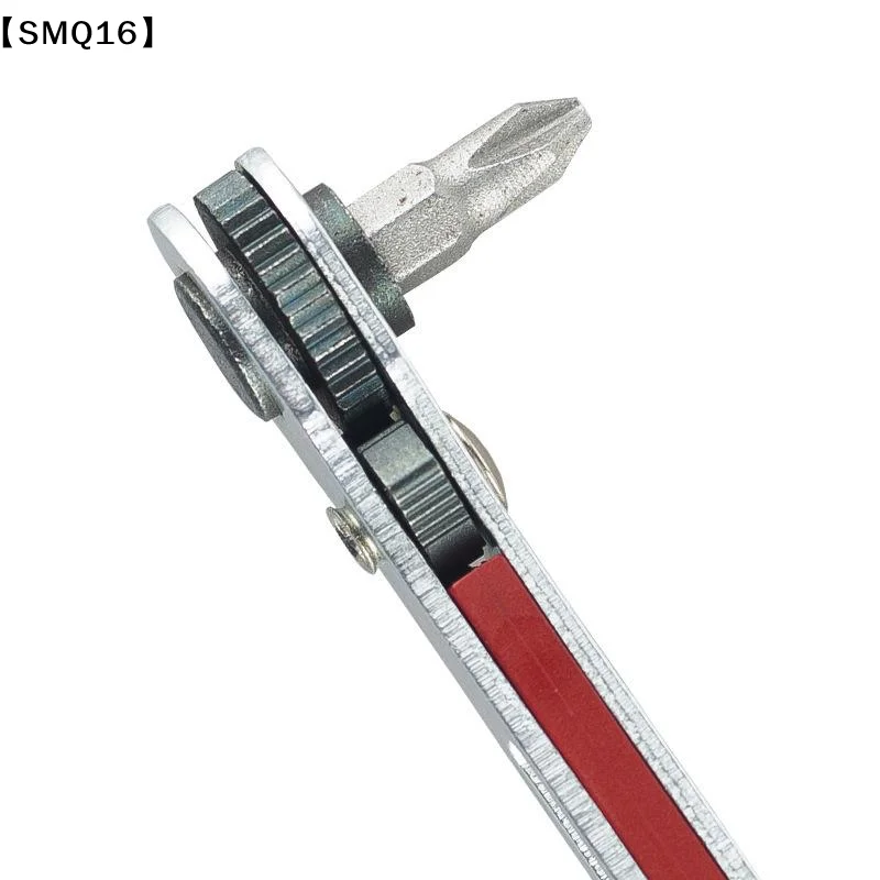 Bidirectional Ratchet Wrench Set With 10 Replaceable Screwdriver Bit Home DIY Repair Bicycle Maintenance Daily Fixing Job【SMQ】