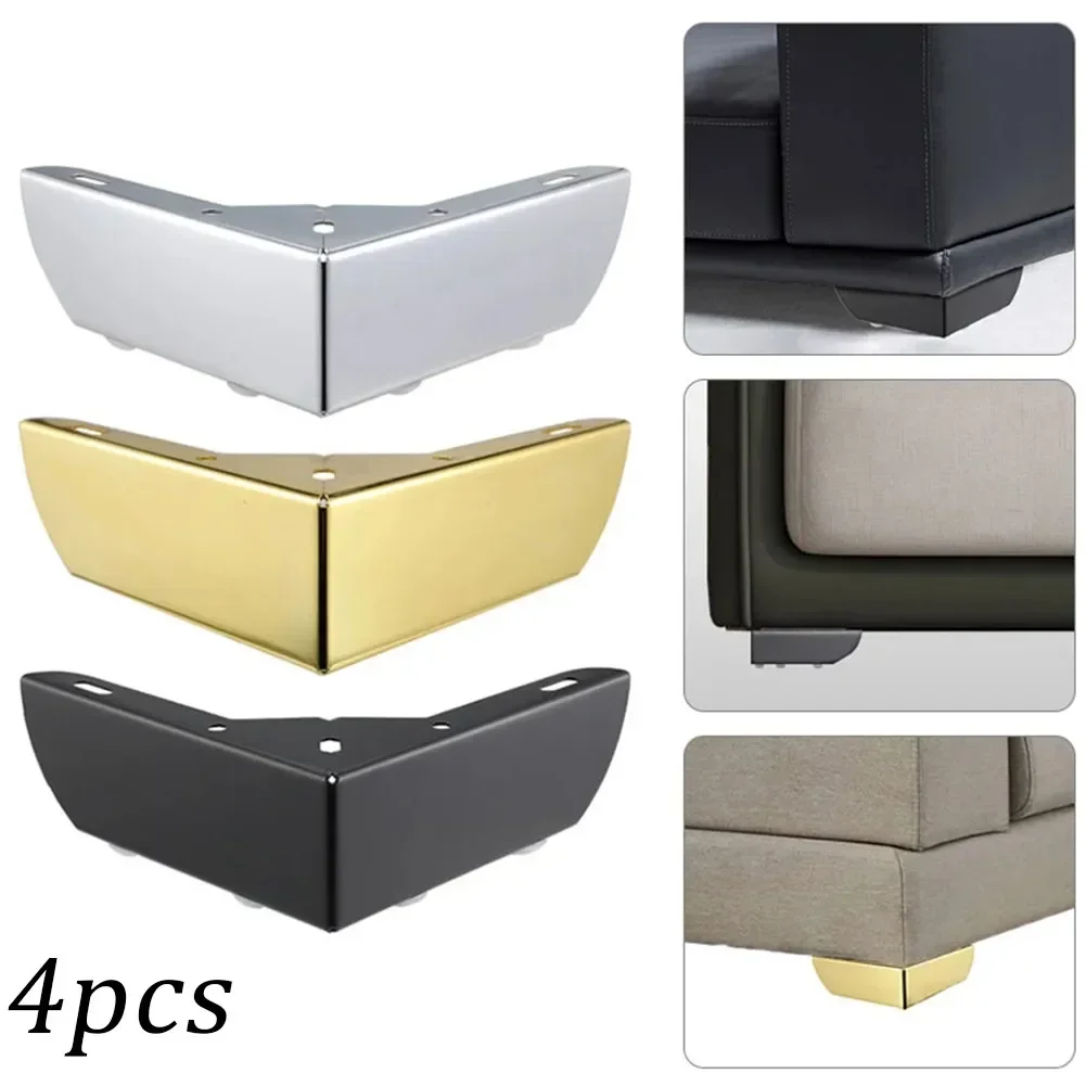 

4pcs Heavy Load Bearing Furniture Legs Metal Cabinet Three-pronged Feet Triangle Sofa Legs DIY Furniture Hardware Legs