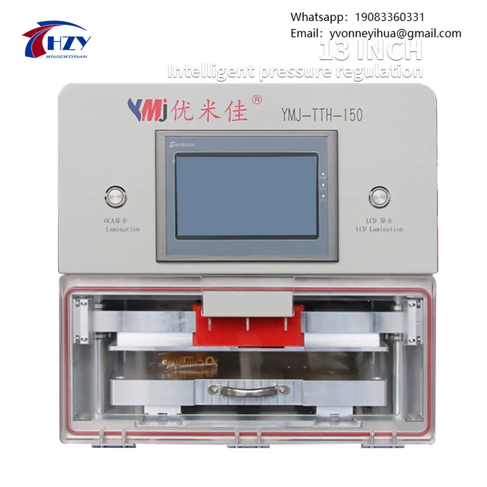 

YMJ-TTH-150 Intelligent Pressure Regulation Inch OCA Laminating Machine 13 Inches Laminator Laminate Machine 13 Inch For IPad