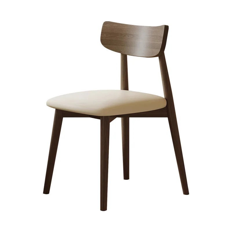 

Solid wood dining chair household modern simple solid wood chair small apartment