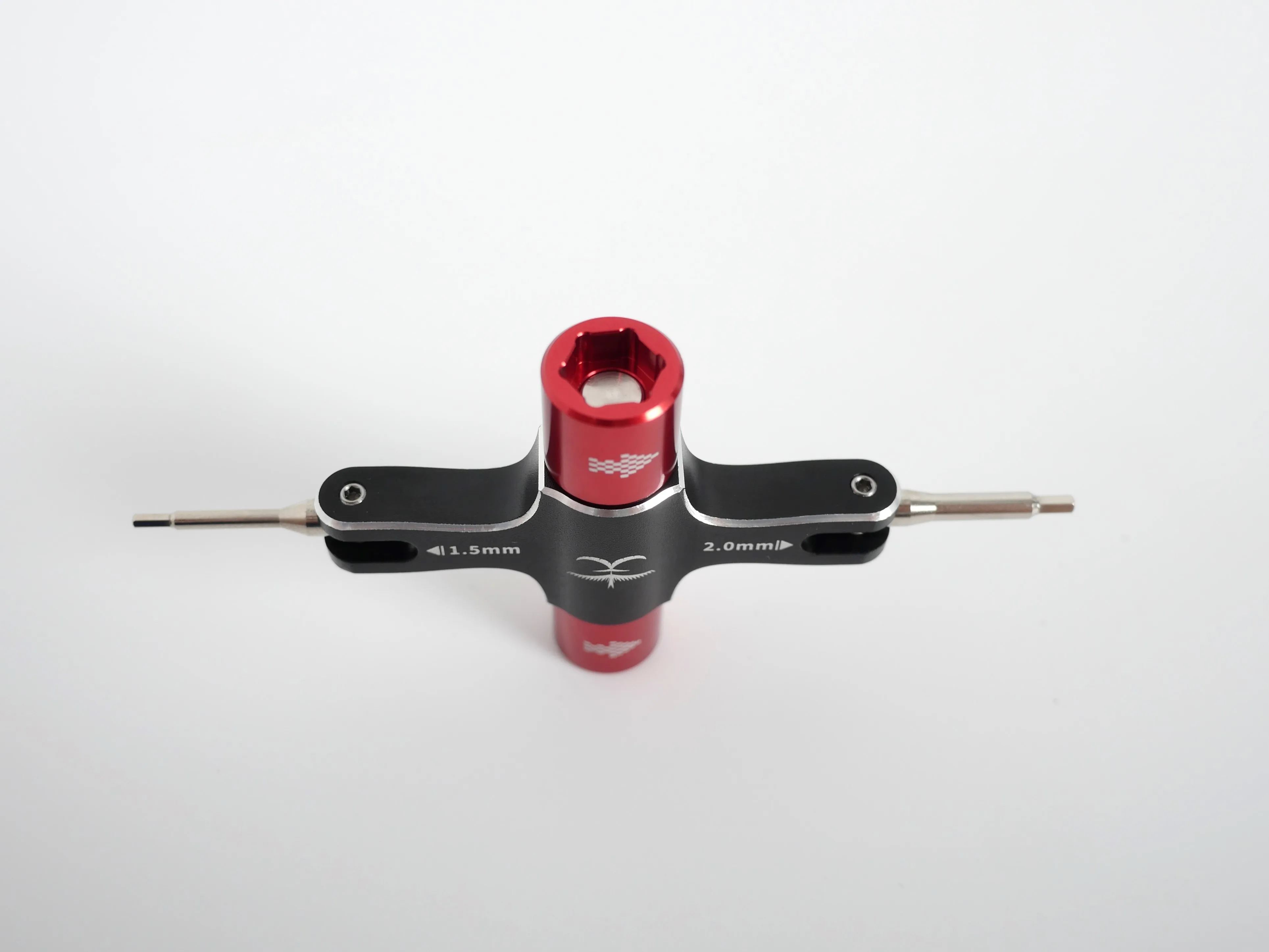 TransTEC M5 Quad-Schlüssel mit integriertem Einweglagerwerkzeug, 1,5-mm-/2-mm-Schraubendreher, zum Lösen des Propellers und des Motors für RC-FPV-Renn-Drohnen. – Detail 10