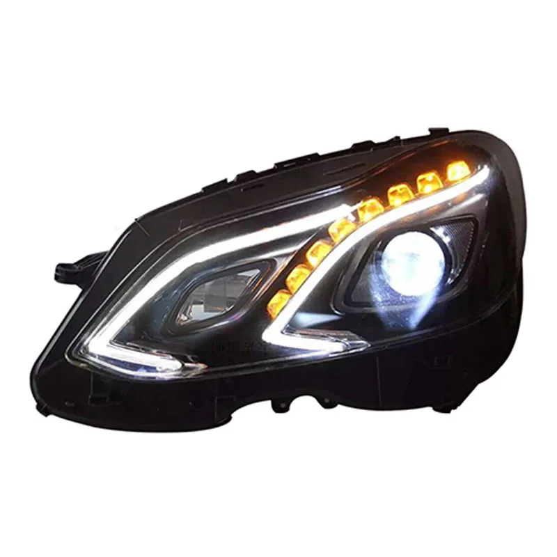 Lámpara de cabeza de estilo de coche para faros delanteros W212, 2009-2016, W212, E200, E300, E260, LED, DRL, lente de Proyector, accesorios para automóviles