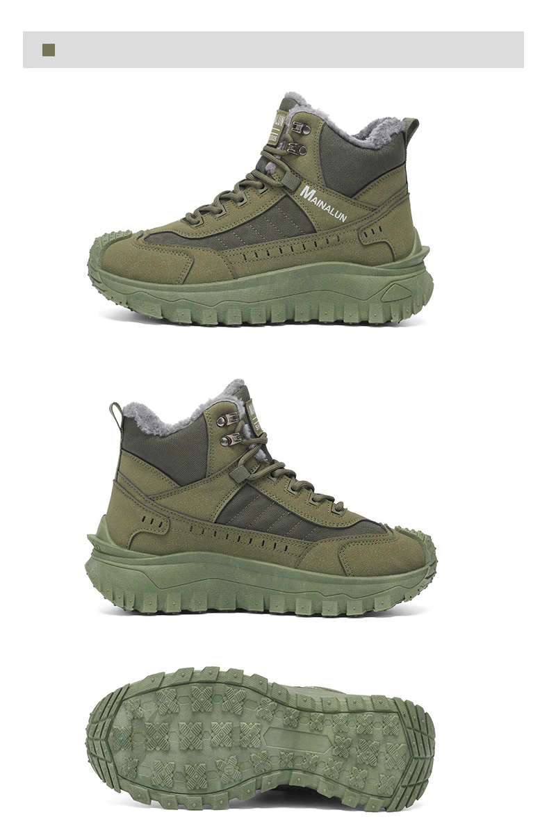 Herren-Outdoor-Schuhe und -Stiefel, Herrenschuhe, geeignet für den Winter, leicht, warm, einfach anzuziehen, mit einem stilvollen Obermaterial. – Detail 21