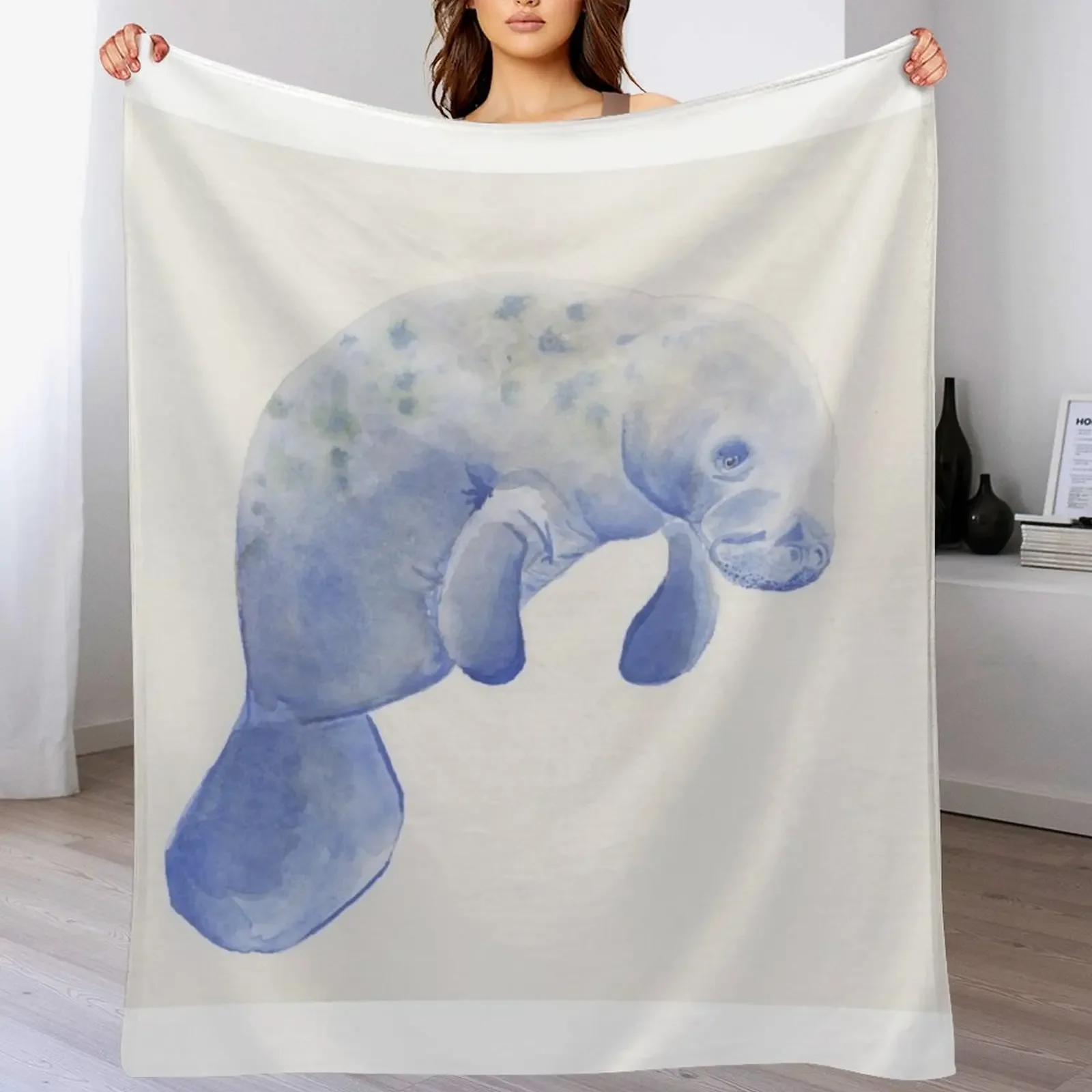 Manatee Throw Blanket Decoratives Loose Blankets