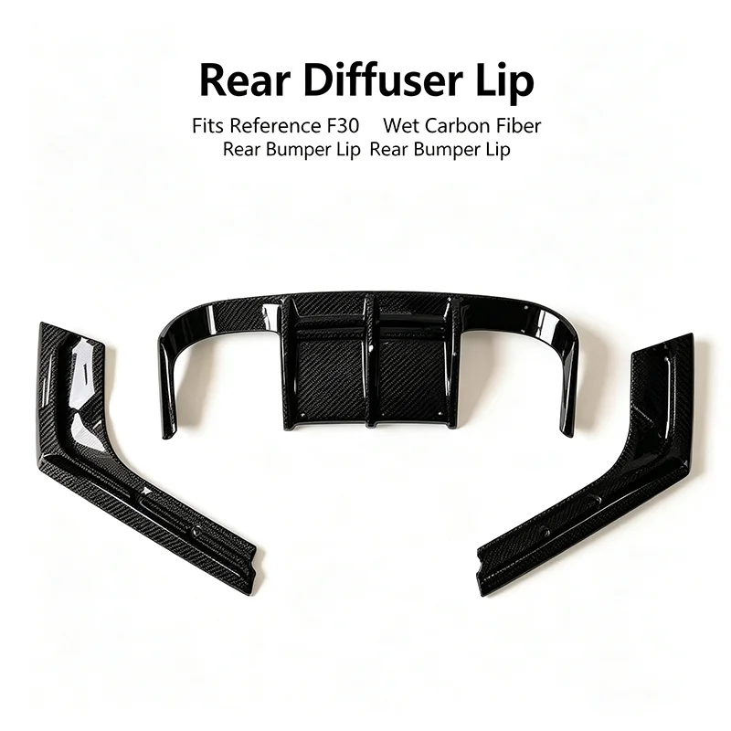 Carbon Fiber Rear Bumper Diffuser Lip For BMW 3 Series F30 2012‑2018 Sport Racing Style Rear Bumper Modification Accessory