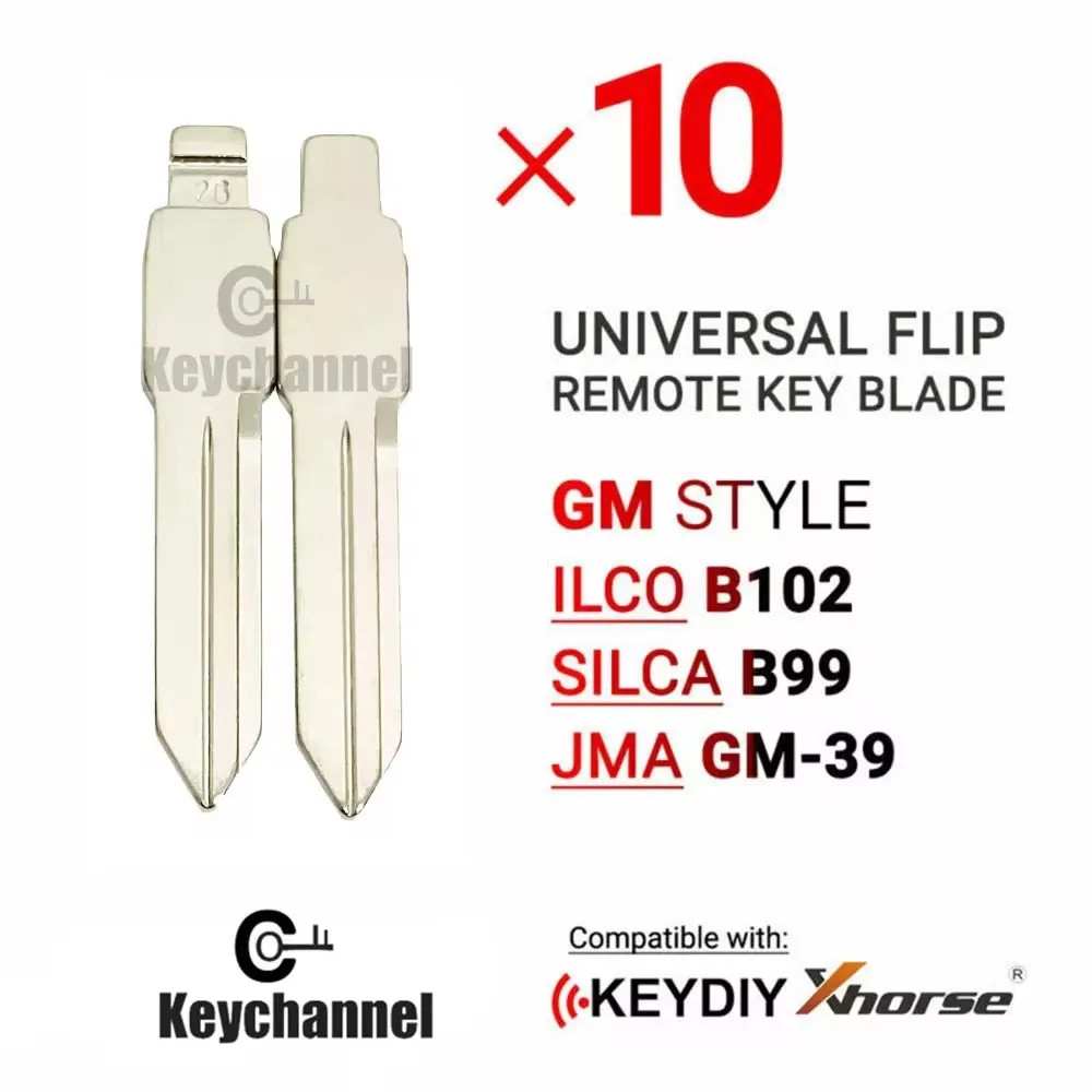 

10 шт., автомобильные ключи-клипсы 26 # GM37 GM40 для Chevrolet Trailblazer Sail Buick Century GL8 Regal GMC для KEYDIY VVDI