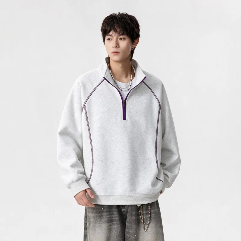 Fall new style casual sports men's multi-purpose hoodie trendy men's and women's same style long-sleeved T-shirt