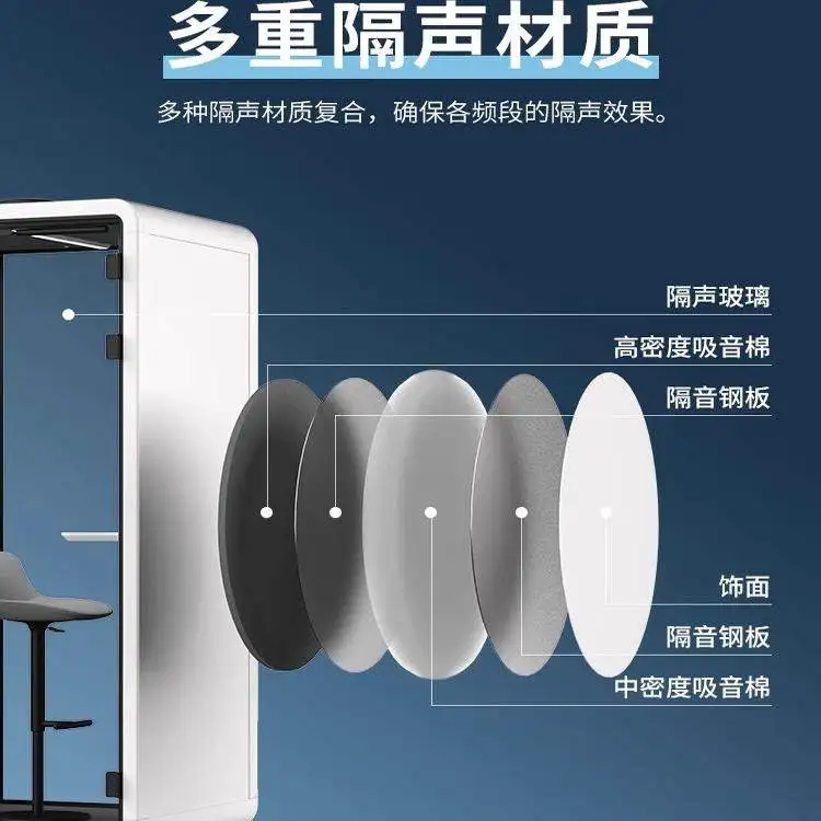 Mobile Silent Cabin, Soundproof Room, Office Business Negotiation Room, Remote Conference Phone Booth