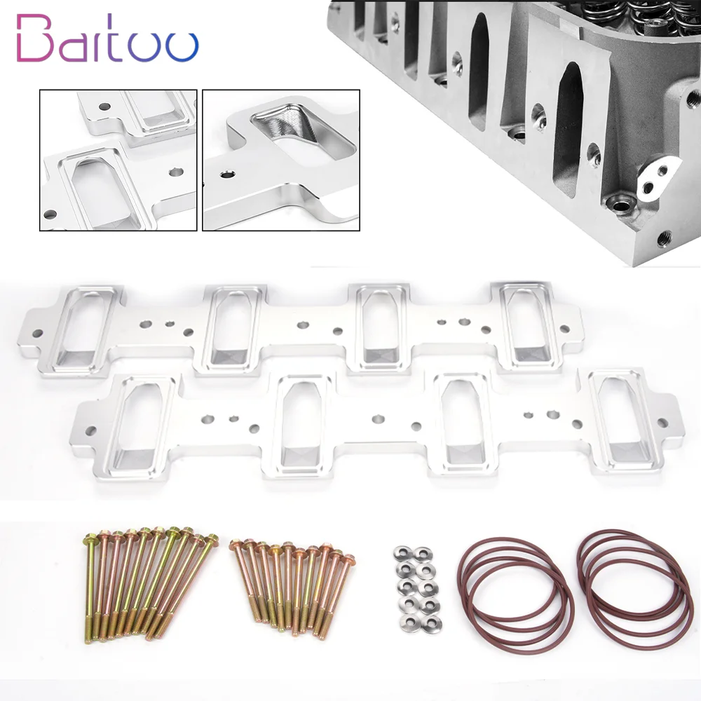 BARTOO-551316 Прямоугольные переходные пластины впускного коллектора для головки блока цилиндров LS для соборного порта LS1 LS2 LS3 LSA ZL1 CTS-V CR1854 BARTOO-551316 Прямоугольные переходные пластины впускного коллектора для головки блока цилиндров LS для соборного порта LS1 LS2 LS3 LSA ZL1 CTS-V CR1854