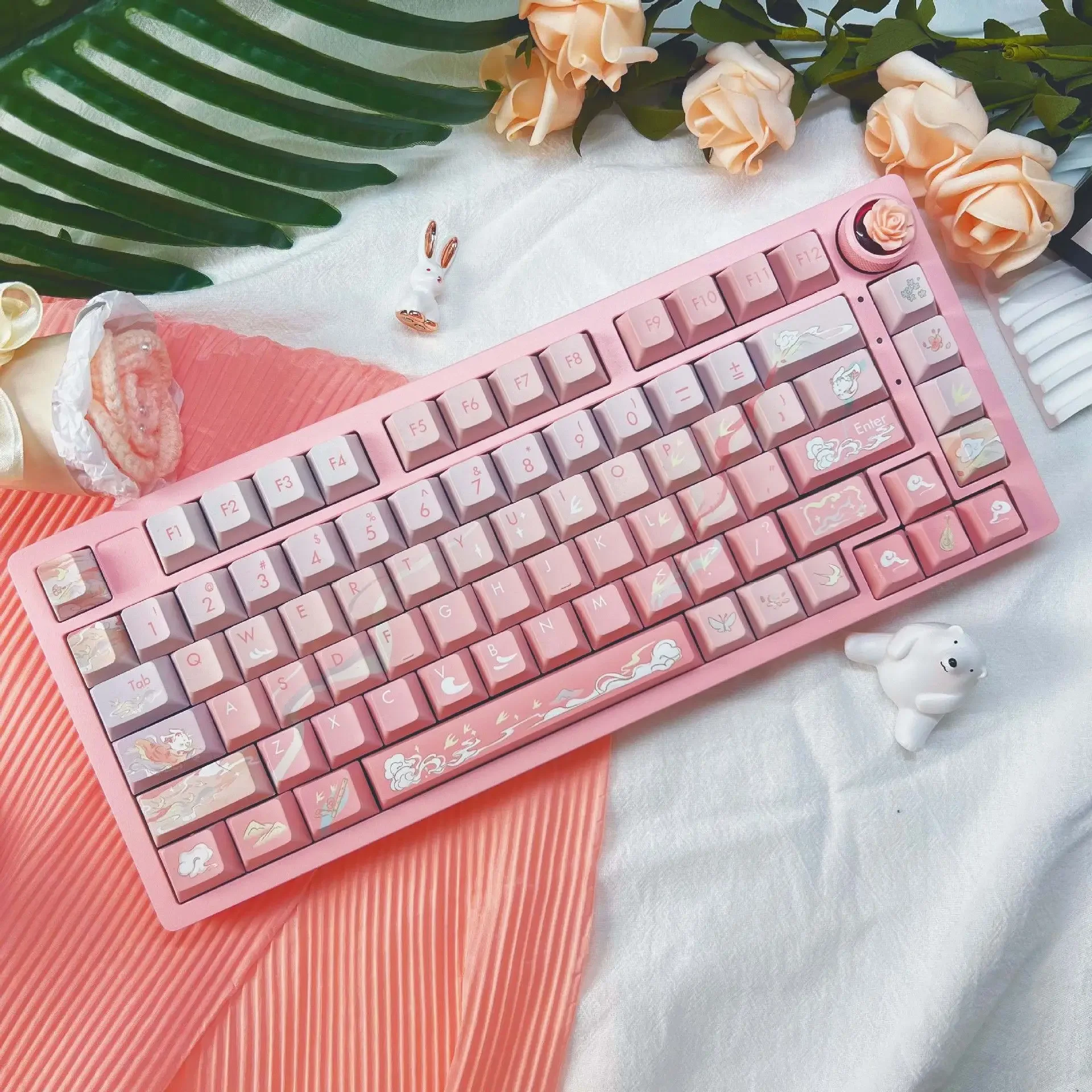 

Original Dunhuang personalized theme PBT full five-sided sublimation mechanical keyboard keycaps