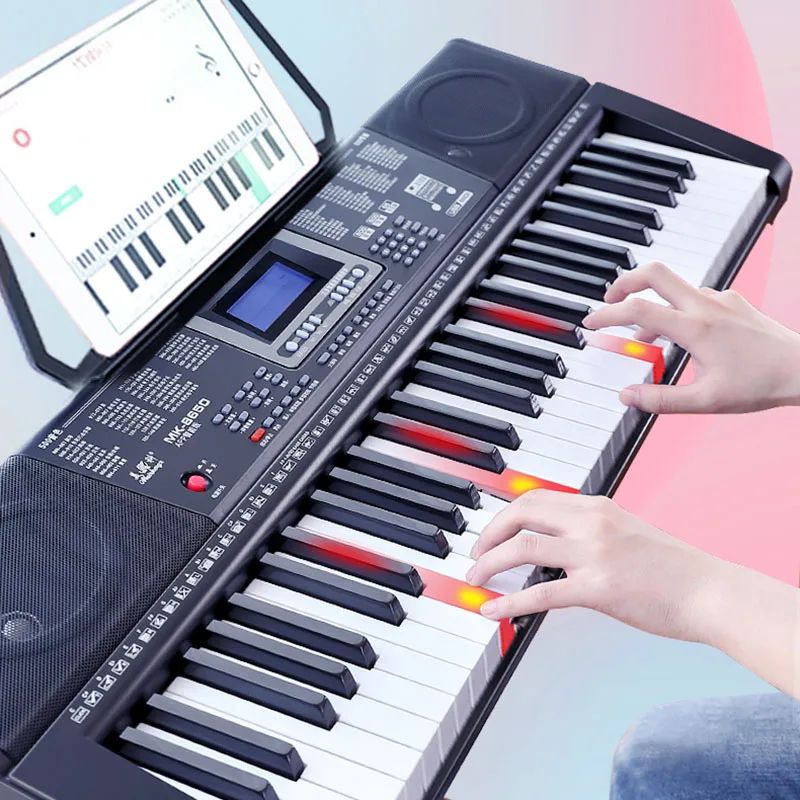 

Electronic Organ Adults Children Beginners 61 Keys Home Professional Teaching Smart Piano Infantil Instrument Keyboard AA50EO