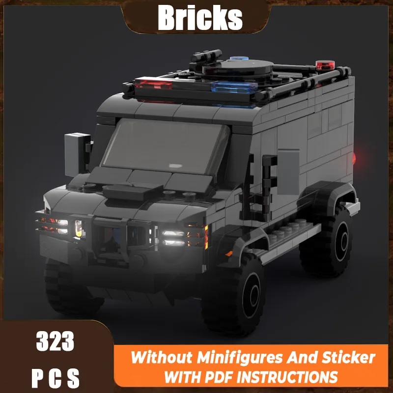 

Новые строительные блоки MOC, модель города, Лос-Анджелес, Ленко, Медвежонок, специальная полиция, бронеавтомобиль, детская игрушка в подарок, набор для сборки «сделай сам»