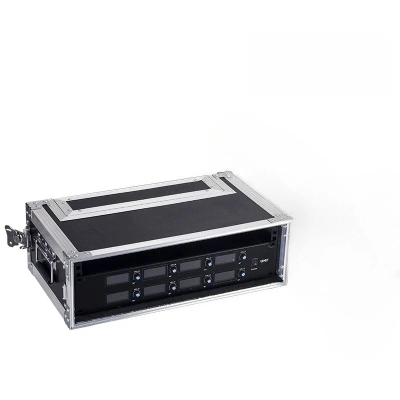 2U Microphone Air Case Receiver Cabinet 3U Wireless Storage Box Microphone Peripheral Chassis Aluminum Alloy Mi Case
