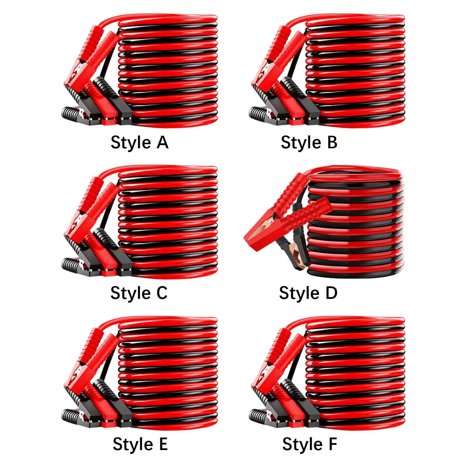 Heavy Duty Jumper Cables Fireproof Emergency Start Line Strong Clip Family Use Automotive Booster Cables Professional Clamps