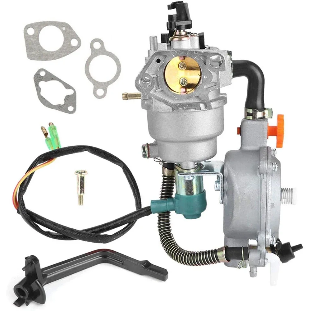 

Dual Fuel Propane/Gasoline Carburetor For 188F 190F GX340 GX390 GX420 1 Set Practical Tools Acesssories