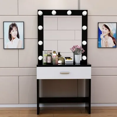 Photo studio dressing table with light, professional dressing table, bedroom make-up table, beauty salon dedicated bedroom