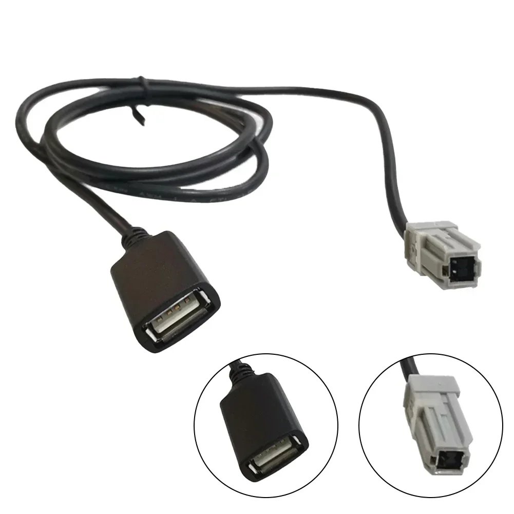 100cm Car Aux Audio Media Wire To USB Adapter For Toyota For Lexus Aux Audio Media Wire To USB Adapter