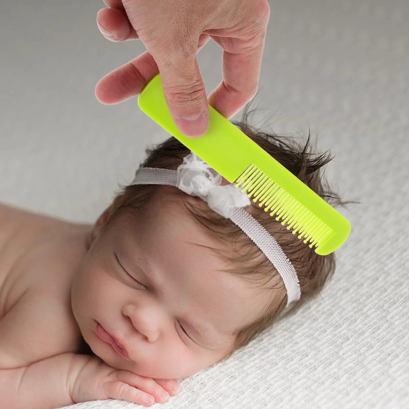 

2Pcs Baby Hair Comb Round Teeth Gentle Soft Scalp Care Detangler Comb Newborn Toddler Hair Grooming Set Cradle Cap Brush