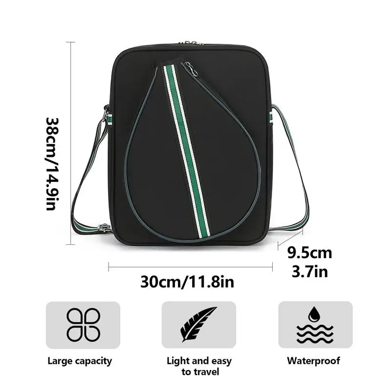 Tennis Tote Bag Crossbody Multifunctional Tennis Bag Unisex Racket Tote Racket Storage Bag Carrying Bags For Outdoor Travel Men