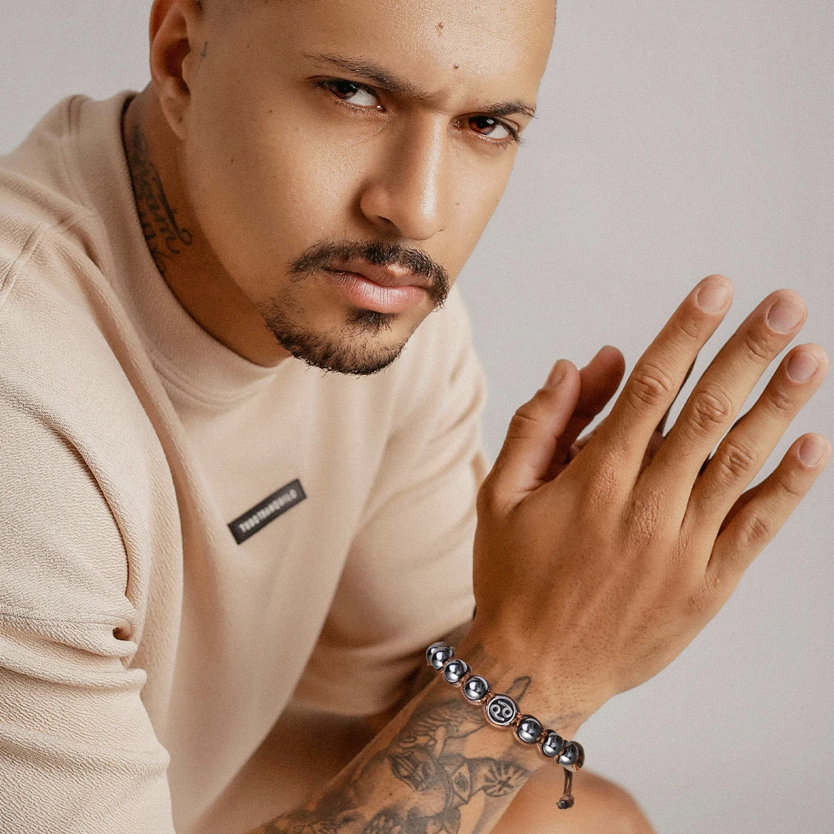 اليد محبوك 12 زودياك أساور الهيماتيت الفولاذ المقاوم للصدأ ليو الميزان سوار الأزواج هدايا الصداقة أساور مجوهرات #5