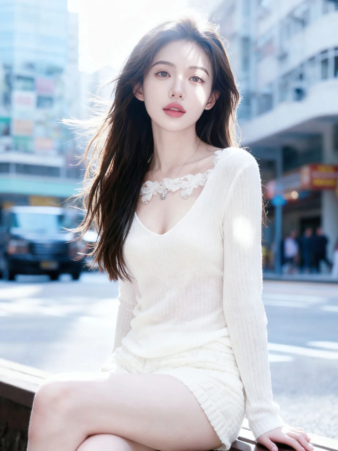 

Ele V-Ne Slim Fit Long Sve T-irt Women's Gentle Sle Spring New Faion Top Comfortable Breathable Casual Tee