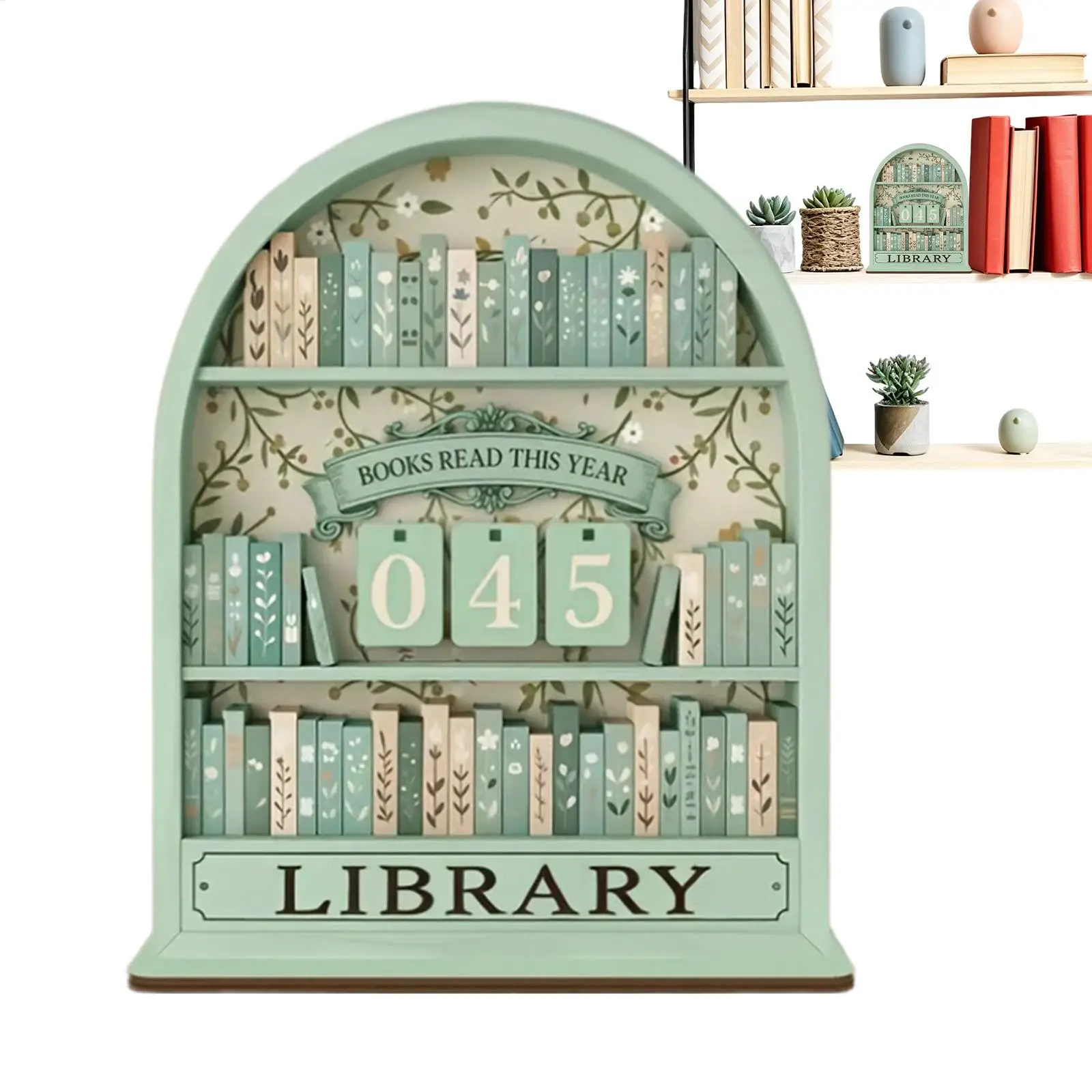 Wooden Books Read Tracker Book Lovers Books Read This Year Reading Tracker Signage Gift Reading Counter Home Library Decor