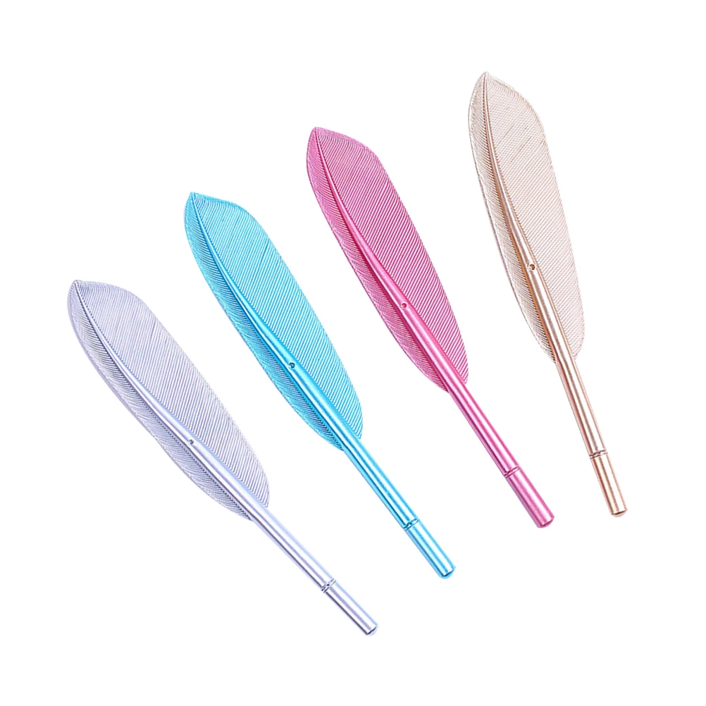 

8pcs 0.5mm Creative Writing Pen Vintage Pen Wedding Sign Signature Pen Student Stationery (Blue Golden Pink and Silver 2