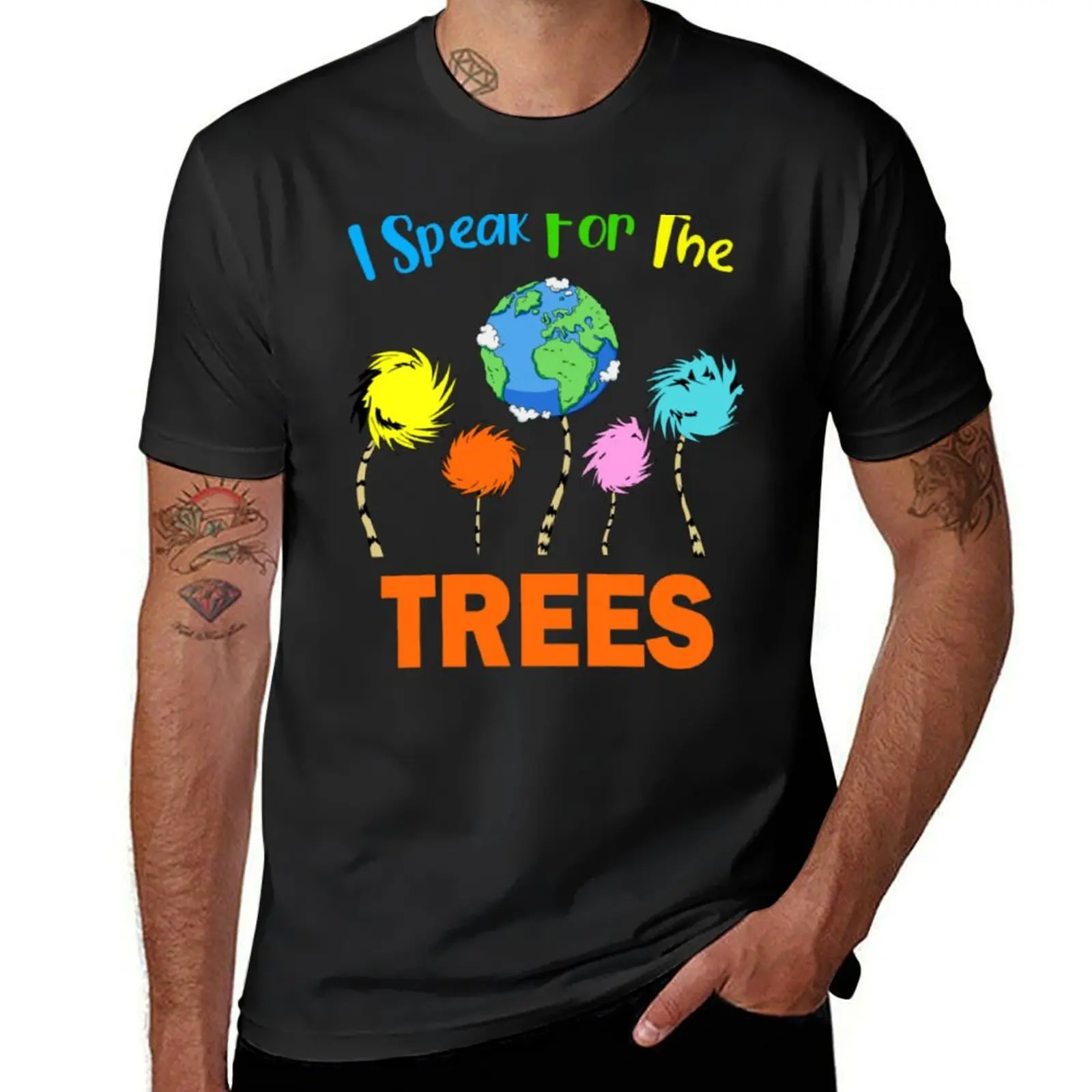 I Dr The Trees Speak For Seuss T-Shirt Short sleeve tee anime summer clothes summer tops mens t shirts casual stylish