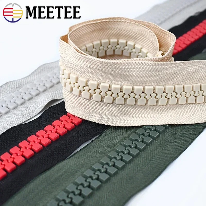 

1/2Meters 20# Resin Zippers+Slider Tent Luggage Closure Zipper Down Backpack Replace Zips Repair Kits Crafts Sewing Accessories