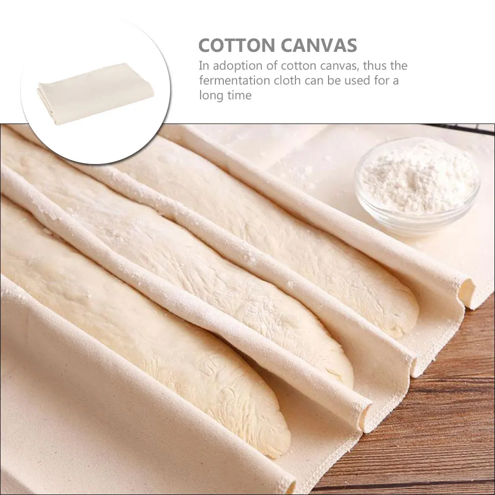 

Reusable Fermented Basket Liner Bread Baking Cloth Cotton Canvas Dough Fermentation Cloth Pastry Making Tool Large Size