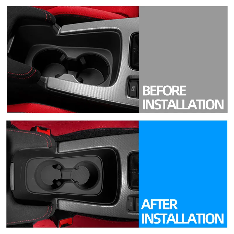 سيارة الداخلية غطاء كوب لاصق من السيليكون مركز التحكم المضادة للانزلاق ومضادة للتسرب كأس حصيرة ل 2022-2025 هوندا سيفيك FL5 #5