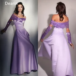 Evening Gown Prom Formal Dress Dearin Off-the-shoulder A-line Floor Length Skirts Tulle Bespoke Occasion Dresses Saudi Arabia