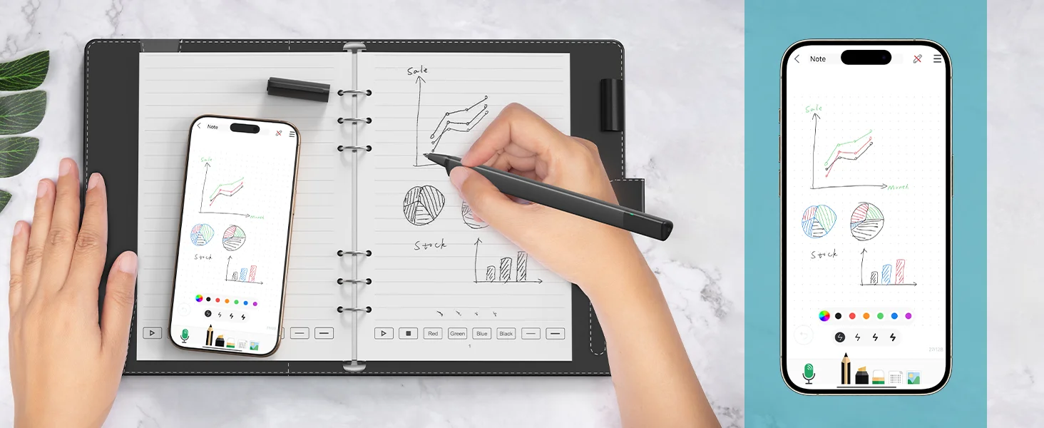 SyncPen 4 Set Smart Pen Digital Notebook with Notebook Intelligent and Precise Smart Note 2026