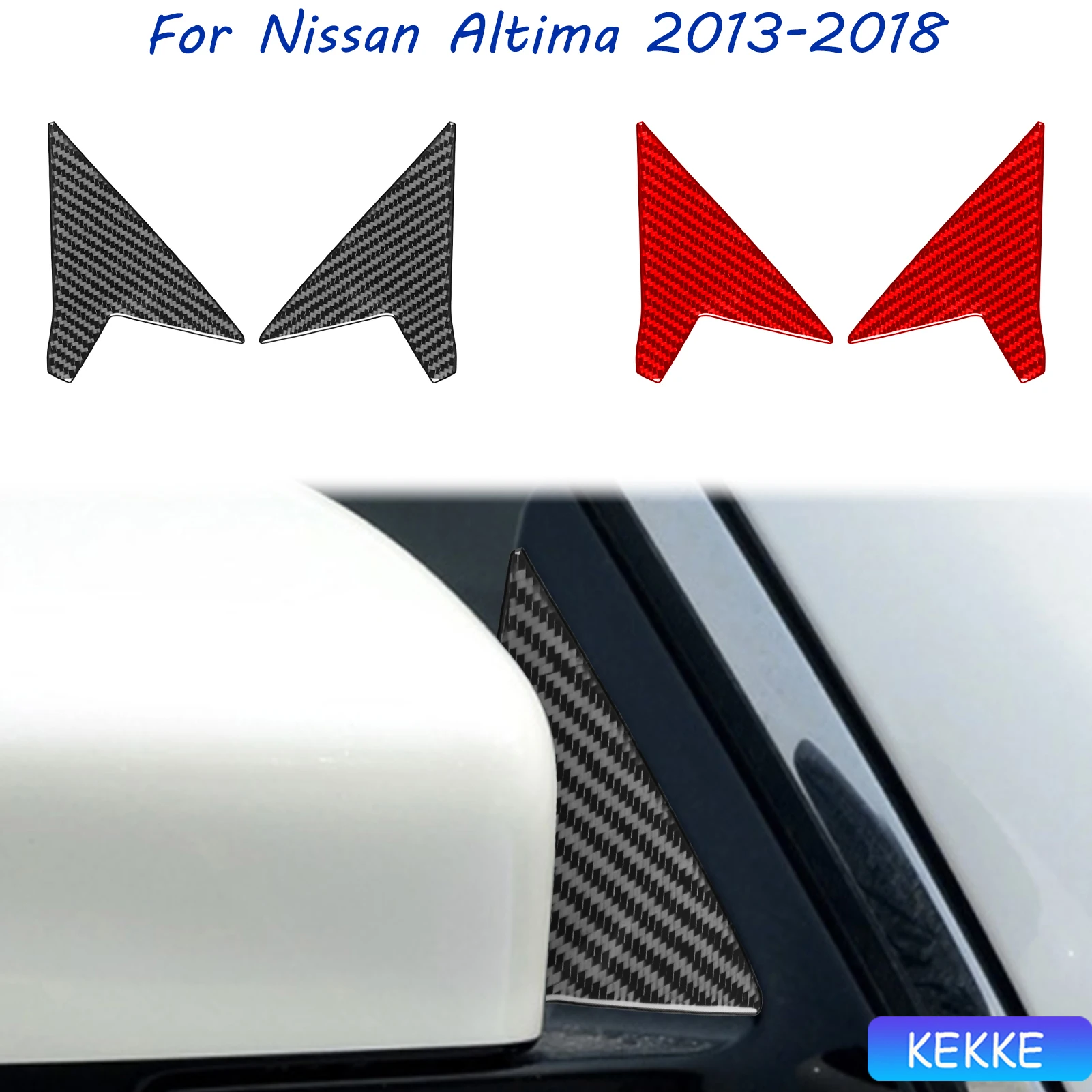 

For Nissan Teana Altima 2013-2018 Accessories Interior Carbon Fiber Outer A-pillar Trim Tuning Sticker Auto Decal Accessory