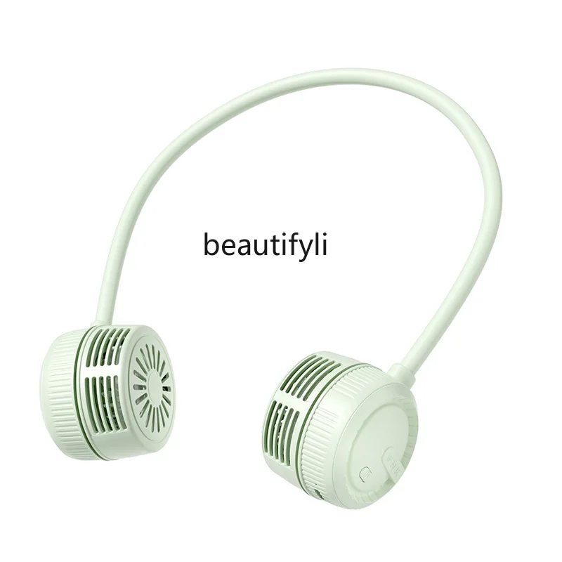 

Folding neck fan Portable silent, rechargeable outdoor sports turbine bladeless mini, small fan