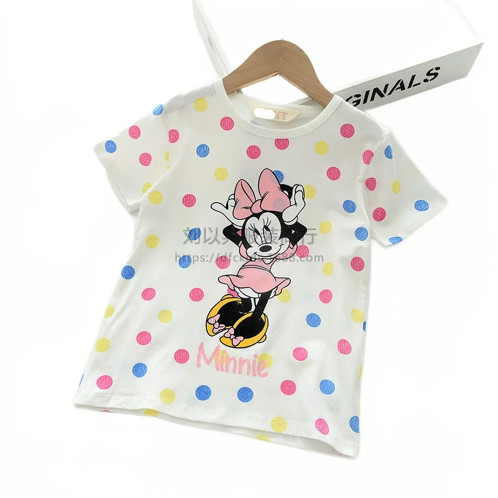 

Fashion polka dots Children T-Shirt Kawaii T Shirt Children Casual Clothes Tee Shirt Kid Girl Fashion Top