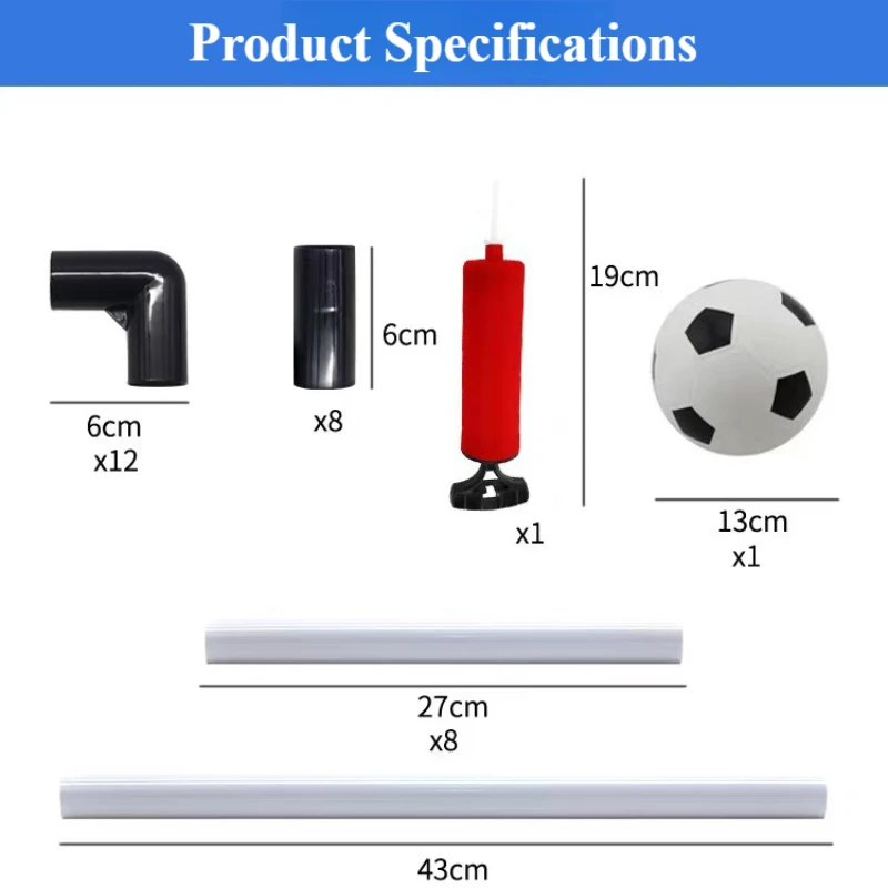 Portable Football Goal Net Set，Outdoor Football Playing Net for Backyard Garden Lightweight Mesh Soccer Gate，Including Cloth