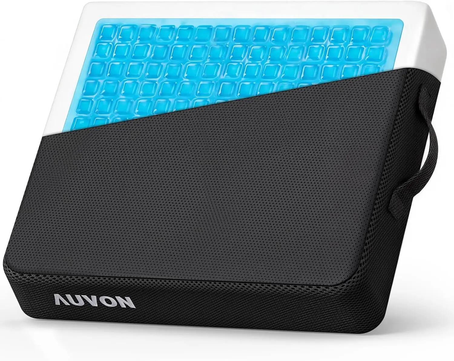 

Breathable Cooling Gel Wheelchair Seat Cushion for Sciatica & Pressure Sore Relief, Memory Foam with Waterproof Cover, Anti-Slip