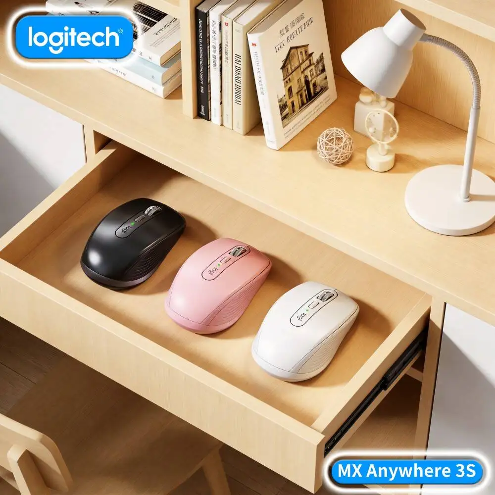 Office MX Anywhere 3S - 8000 DPI, 3-Device Bluetooth, Fast Charge, Perfect for Wine Bar Desk & Daily Routine Work