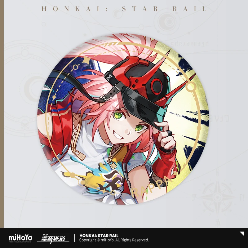 MiHoYo Official Honkai Star Rail Standing Series Tinplate Badge Erudition Brooch Pin Props Official Genuine Product