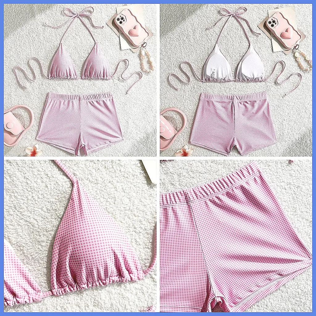 

Tankini Swimwear Set Push Up Bikini for Women, Summer Two-Piece Bathing Suit Beach Pool Swimming Suits (Characters: 78)
