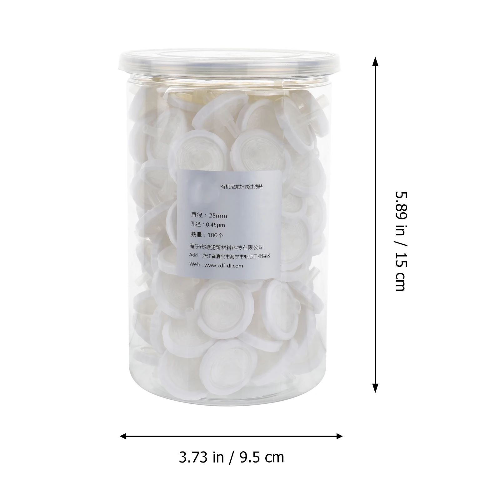 

100Pcs Polyether Sulfone Syringe Filter Durable Membrane for Semiconductor Chemical Beverage Filtration Disposable