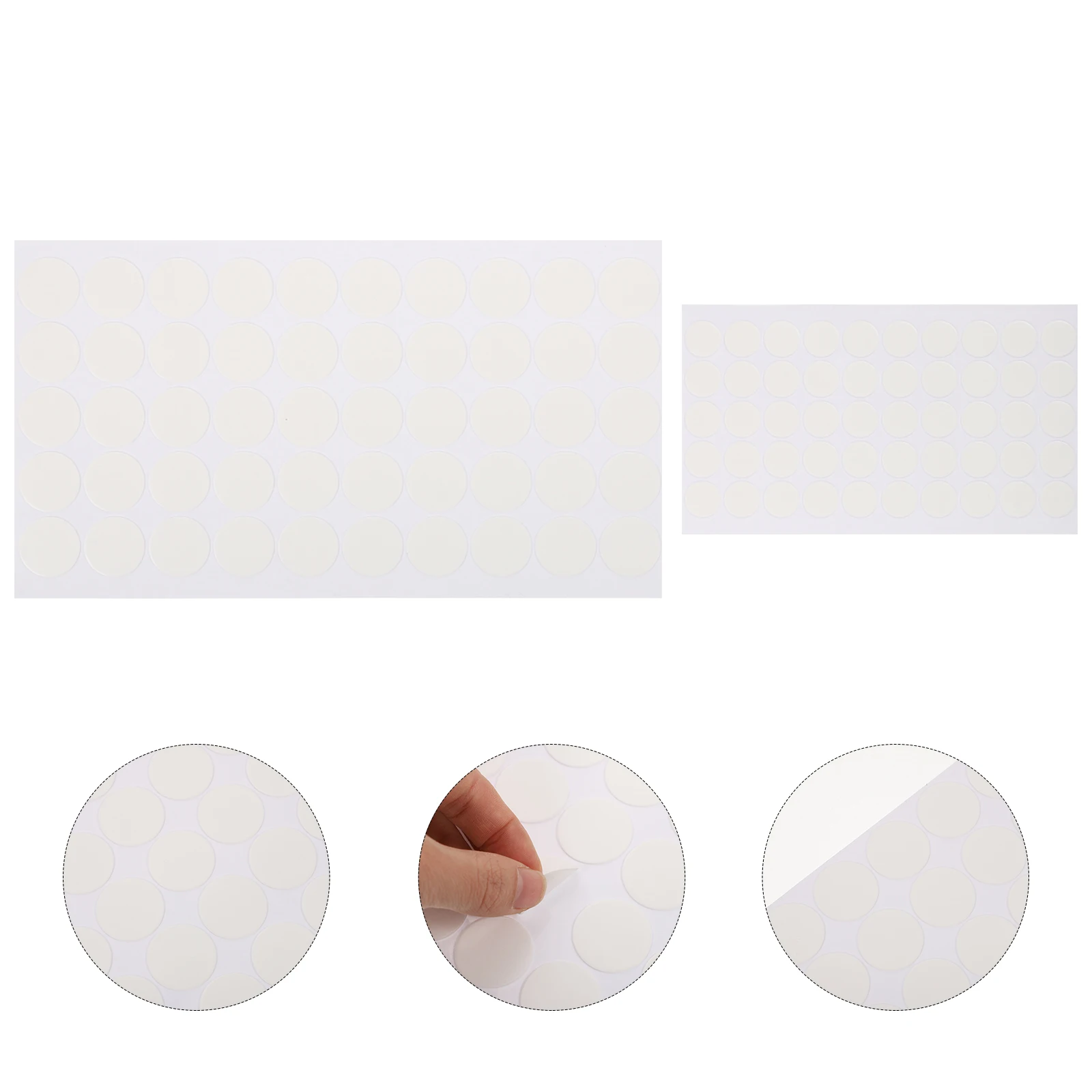 200 قطعة من ملصقات الدائرة الشفافة بنقاط لاصقة مزدوجة الجوانب لبالون الصور وتغليف هدايا الزفاف والحرف اليدوية بدون أثر