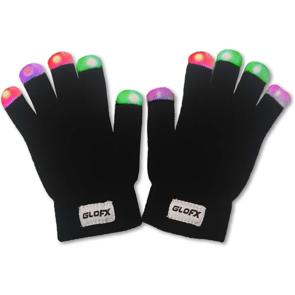 LED-Leuchtenhandschuhe mit 9 Modi, 34 Farben, mehr als 1-Millionen-Kombinationen für Festivals, Kostüme und Veranstaltungen