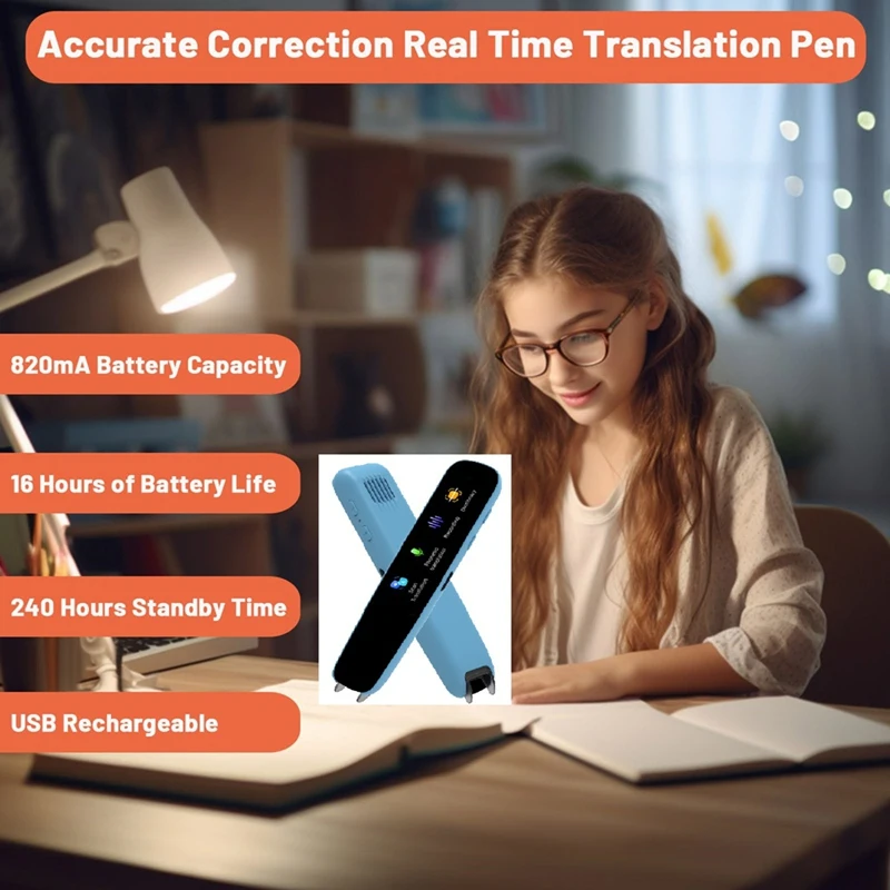 Instant Voice Translator, Language Translator Device No Wifi Needed, 112 Languages Translation Pen Traductor